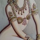 13 Les courtisanes - Mata Hari acrylique 80x60cm